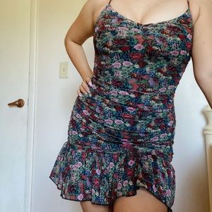 Mini Bodycon + Flare bottom dress